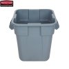 Kontener BRUTE® 106L 3526-00 Grey kwadrat z kanałami